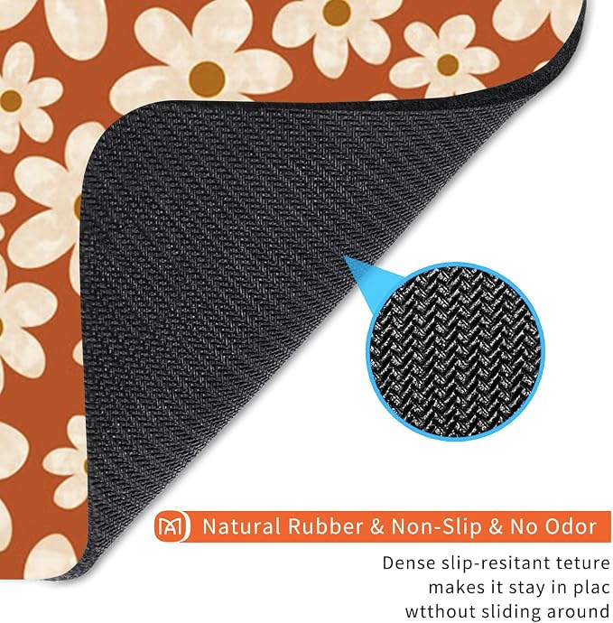 Square Mouse Pad Cute Flowers, Personalized Premium-Textured Custom Mouse Mat - Image 5