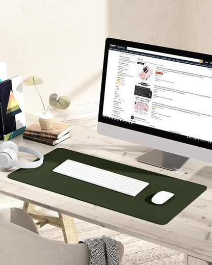 YSAGi Non-Slip Leather Desk Pad, Waterproof Laptop Computer Desk Keyboard Mat - Image 6