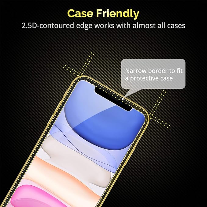 UNBREAKcable Screen Protector for iPhone 11/ iPhone XR 2 Pack, Double Defense - Image 2