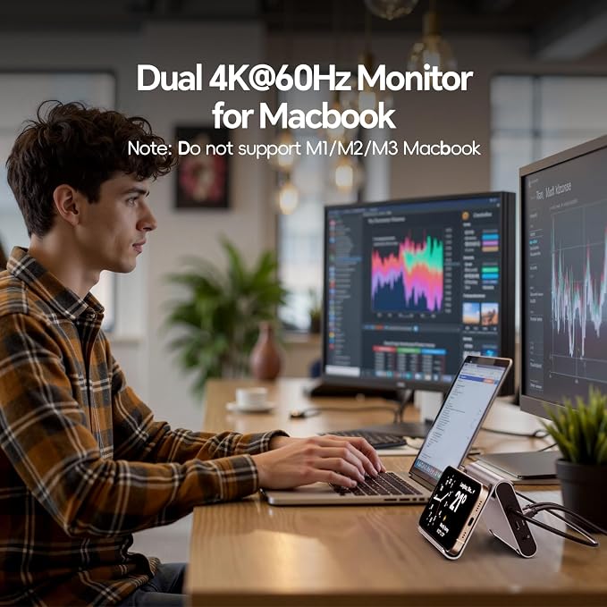 MacBook Pro Docking Station Dual Monitor 4K@60Hz - Image 4