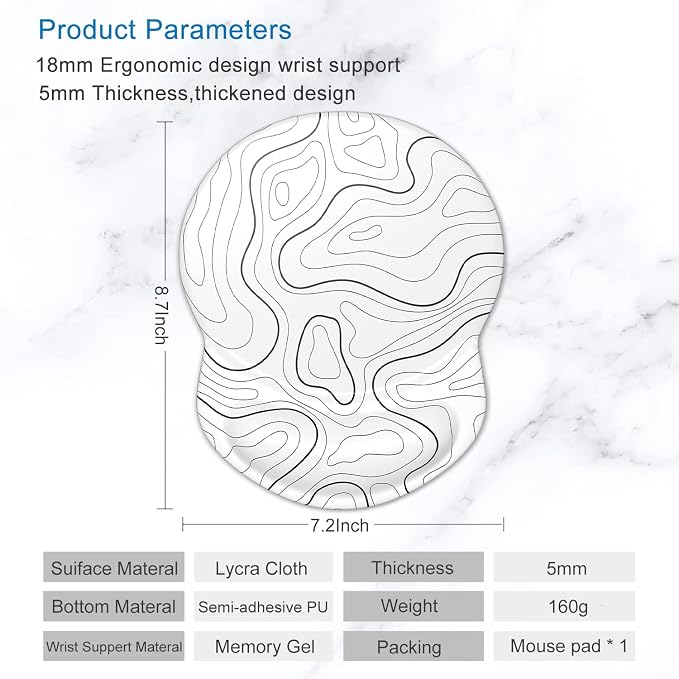 ITNRSIIET Ergonomic Mouse Pad - Image 5
