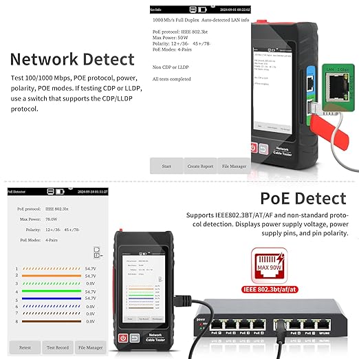 Multifunction Network Caber Tester, UTP Ethernet Cable Tester, Cable Tracer - Image 5