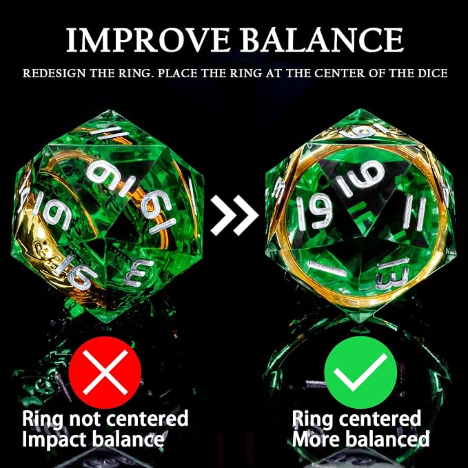 Magic Golden Ring DND Dice Set - Image 6