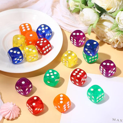 18 Pcs Casino Theme Party Dice Large Opaque Jumbo Acrylic D6 Dice - Image 7
