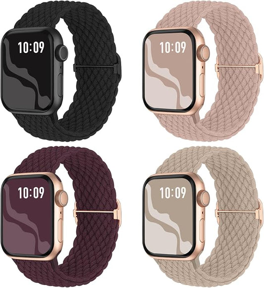 4 Pack Braided Stretchy Bands Compatible by Suitisbest