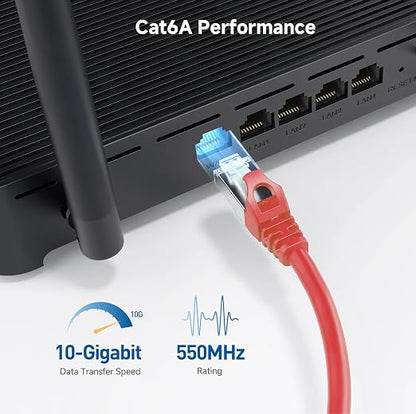 Cable Matters 10Gbps Snagless Shielded Cat 6A Ethernet Cable - 10ft - Image 4