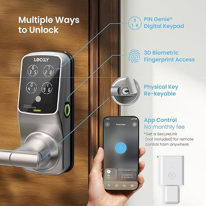 Lockly Secure Plus Bluetooth Smart Door Lock, Keyless Entry - Image 3