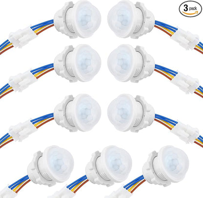 9-Pack Motion Sensor Light Switch, PIR Infrared Sensor, 30S Time Delay by Qtcial