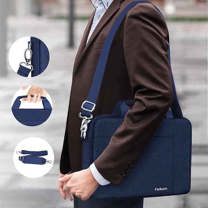 Ferkurn Laptop Bag Case for Women Men Computer Bag Compatible - Image 5