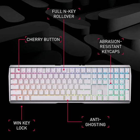 Cherry MX 3.0S Wireless Mechanical Gaming Keyboard. Aluminum Housing Built - Image 2