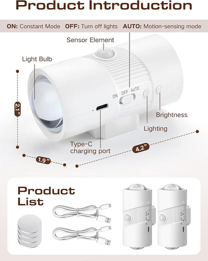 Rechargeable RGB Motion Sensor Night Light, Color Changing LED Wall Lamp - Image 9