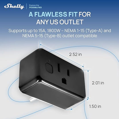 Shelly Smart Plug UL, Matter Outlet - Image 2