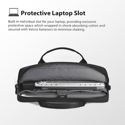WIWU 14 Inch Laptop Bag for Men Women, Water-Resistant Laptop Case - Image 4