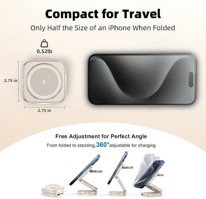 5-in-1 Wireless Charger for MagSafe, AC ISLAND Portable Travel Charging Station - Image 5