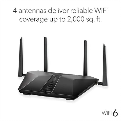 Netgear NETGEAR RAX50-100NAR Nighthawk 6-Stream AX5400 WiFi 6 Router - Image 6