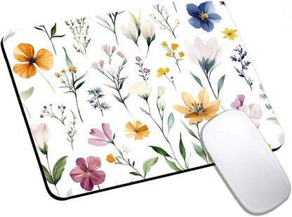 Mouse Pad, Cute Wildflowers Flowers Mouse Pads by HUOCAIREN