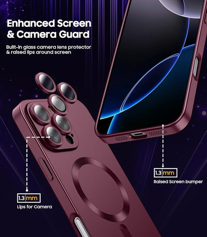 Magnetic for iPhone 16 Pro Max Case Slim Soft Silicone Bumper Shockproof - Image 4