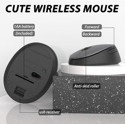 Wireless Keyboard and Mouse, KOOTOP Cute Keyboard and Mouse, 2.4G Wireless - Image 5