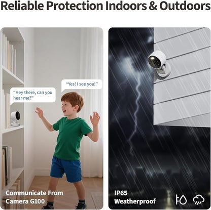 Aqara G100, 2K Indoor/Outdoor Security Camera, HomeKit Secure Video, 2-Way Audio - Image 4