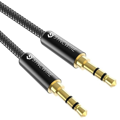 Syncwire 3.5mm Nylon Braided Aux Cable, Audio Auxiliary Input Adapter Male to by SYNCWIRE