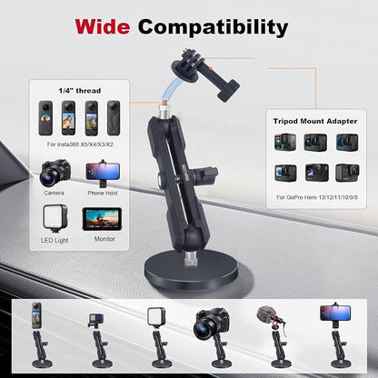 Magnetic Camera Mount for Action Camera, 12 Strong Magnet Base - Image 3