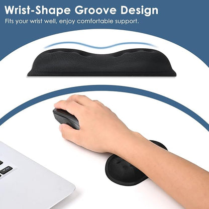 VANKEY 2 Pack Mouse Wrist Rest, Ergonomic Desk Wrist Pad - Image 4