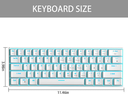 60% Mechanical Gaming Keyboard, Detachable Type-C Cable Mini Keyboard - Image 8