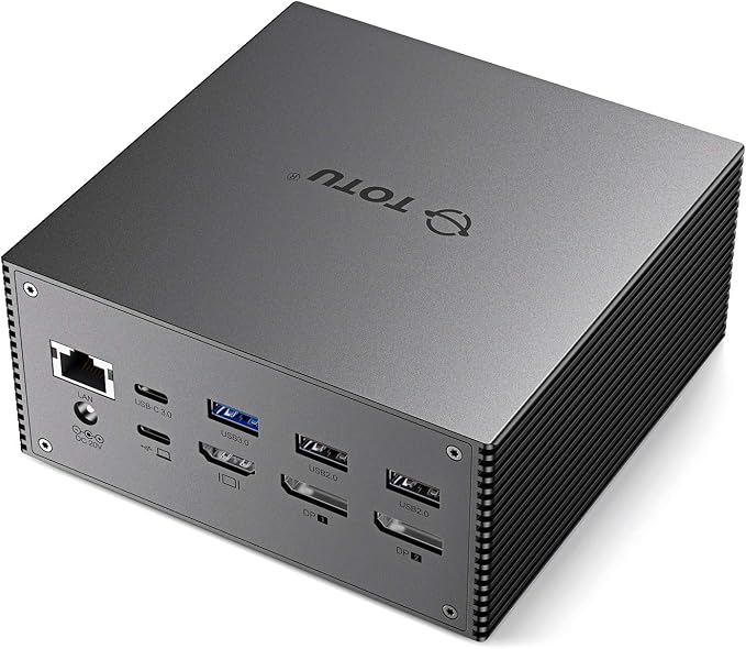 TOTU Upgraded Universal USB-C 4K Triple Display Docking Station by TOTU