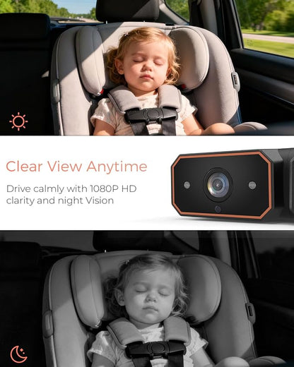 Babyvue BV6 Wireless Baby Car Camera Fast Setup, No Wiring Car Baby Monitor | - Image 3