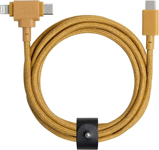 Native Union Belt Cable Duo – 5ft Ultra-Strong Braided Universal Charging Cable by NativeUnion