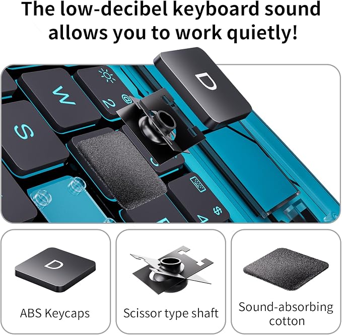Keyboard Case for iPad 11 inch Pro 4/3/2/1st Gen & 11’’ iPad Air 2025 M3 - Image 9