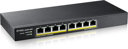 Zyxel 8 Port PoE Switch | Smart Managed | Gigabit Network Ethernet Switch | 8X by ZYXELNETWORKS