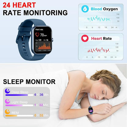 Jugeman Smart Watch for Men Answer/Make Calls, 1.96" Fitness Watch - Image 6