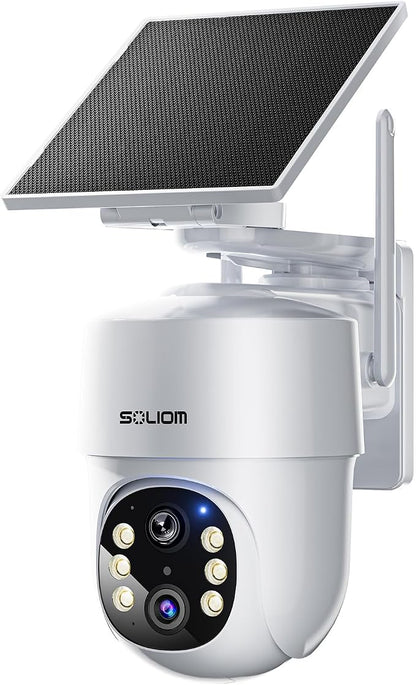 SOLIOM- True 5MP HD Security Cameras Outdoor Wireless, Add-On Camera, Solar by SOLIOM