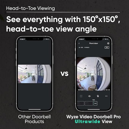 Wyze Wireless Video Doorbell Pro, 1440 HD Video, 1:1 Aspect Ratio: 1:1 - Image 3