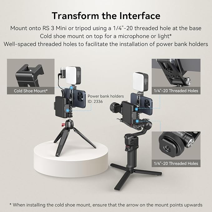 SmallRig Phone Support for DJI Stabilizers, Adjustment Phone Mount Adapter - Image 7