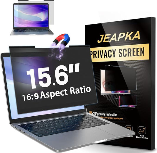 Magnetic Laptop Privacy Screen Filter 15.6 inch by JEAPKA