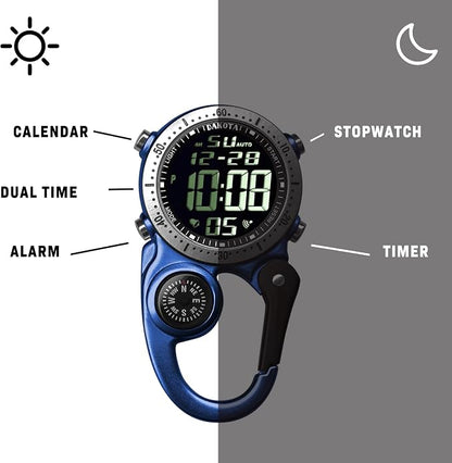 Dakota Digital Backpacker Clip, Fob and Pocket Watch, Timer and Dual Time - Image 5