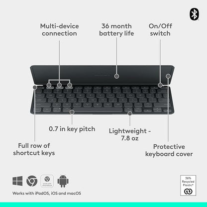 Logitech Keys-to-GO 2 Portable Bluetooth Tablet Keyboard - Image 6