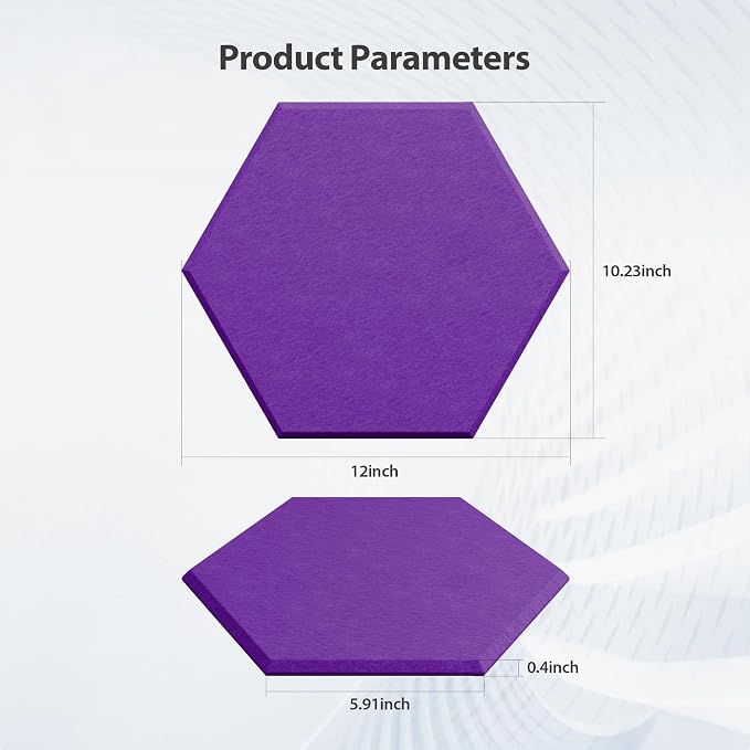 12 Pack Acoustic Panels Self Adhesive Sound Proof Foam, High Density Sound - Image 6
