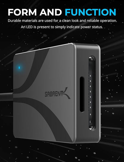 SABRENT USB Type-C Card Reader, Dual-Slot UHS-II SDXC and microSDXC SD 4.0 - Image 6