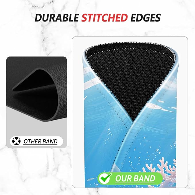 ITNRSIIET Mouse Pad Non-Slip Rubber Base Smooth Surface Stitched Edges - Image 5