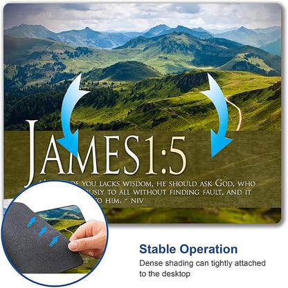 Mouse Pad, Mountains Mouse Pad Custom Design, Square Waterproof Mouse Pad - Image 6