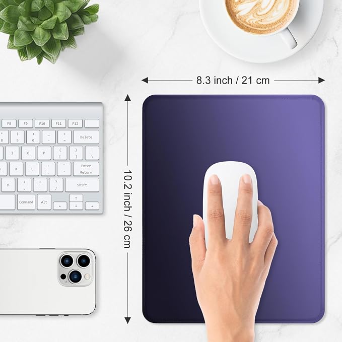 ITNRSIIET Mouse Pad Non-Slip Rubber Base Smooth Surface Stitched Edges - Image 3
