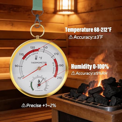 Andelov Sauna Thermometer and Hygrometer - Image 4