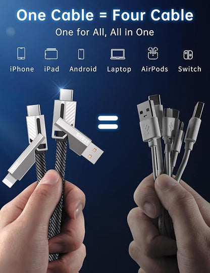 4-in-1 Compatible with USB C to Lightning Cable, 65W High-Speed Charging & Fast - Image 8