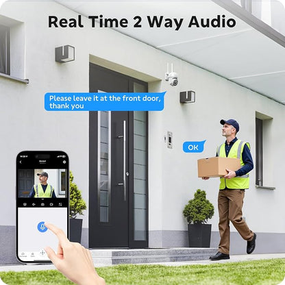 CAMCAMP Outdoor Security Camera Wireless 2.4G/5G WiFi Connect【Plug-in - Image 4