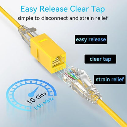 Sokqovt Cat6a Patch Cables Slim 0.5ft, Flexible Cat6 Ethernet Cable 10G 550MHZ - Image 6