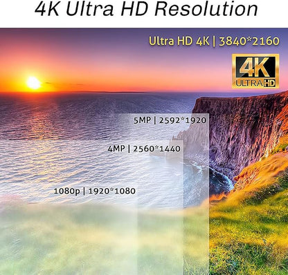 GW 8 Channel 4K NVR 8MP 4K AI Smart Home Security Camera System, Dome and - Image 5