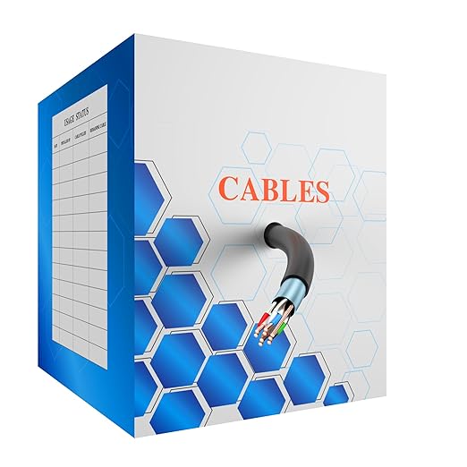Cat 8 Bulk Ethernet Cable, 500FT High Speed Heavy Duty 26AWG Cat8 LAN Network by Unknown